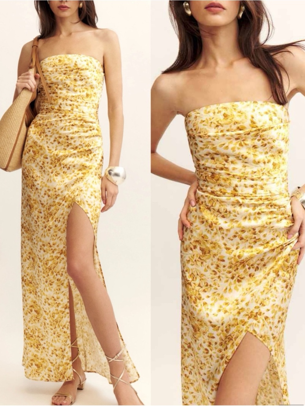 Reformation Silk Barrow Dress sz 10